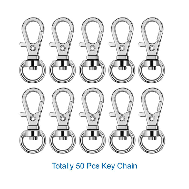 Selizo 150Pcs Swivel Hooks with Key Rings and Tassels Bulk for Keychain Crafts - NewNest Australia