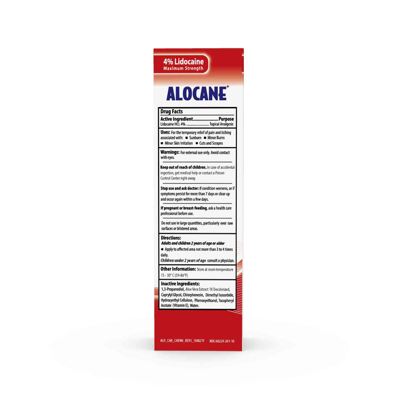 Alocane Emergency Burn Gel 4 Lidocaine Maximum Strength Fast Pain and Itch Relief for Minor Burns Sunburn Kitchen Radiation Chemical First Degree Burns First Aid Treatment Burn Care, 4 Fl Oz 4 Fl Oz (Pack of 1) - NewNest Australia