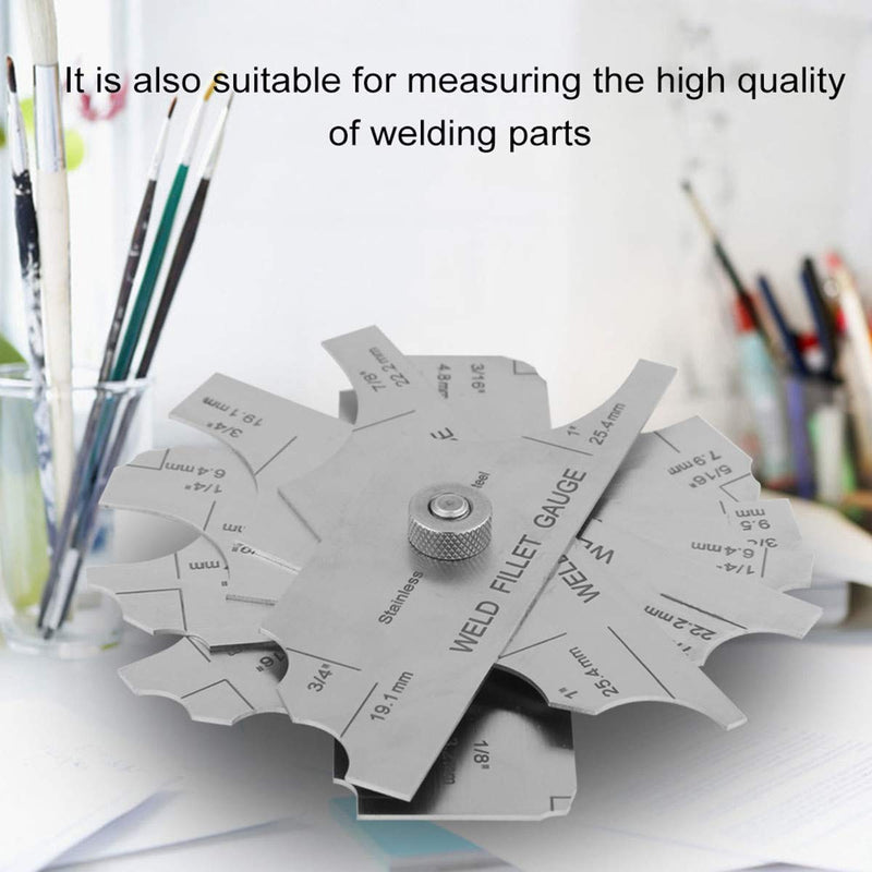 Fillet Weld Gauge Gage Set Stainless Steel Welding Inspection Gauge Inch/Metric - NewNest Australia