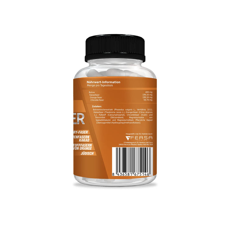 Healthy Fusion Powerful Fat And Carbohydrate Blocker | Slimming Effect | Formula With Sugarlock | Cocoa Seeds, Orange Pulp And Chicory Fibers | Suitable For All Diet | 60U - NewNest Australia