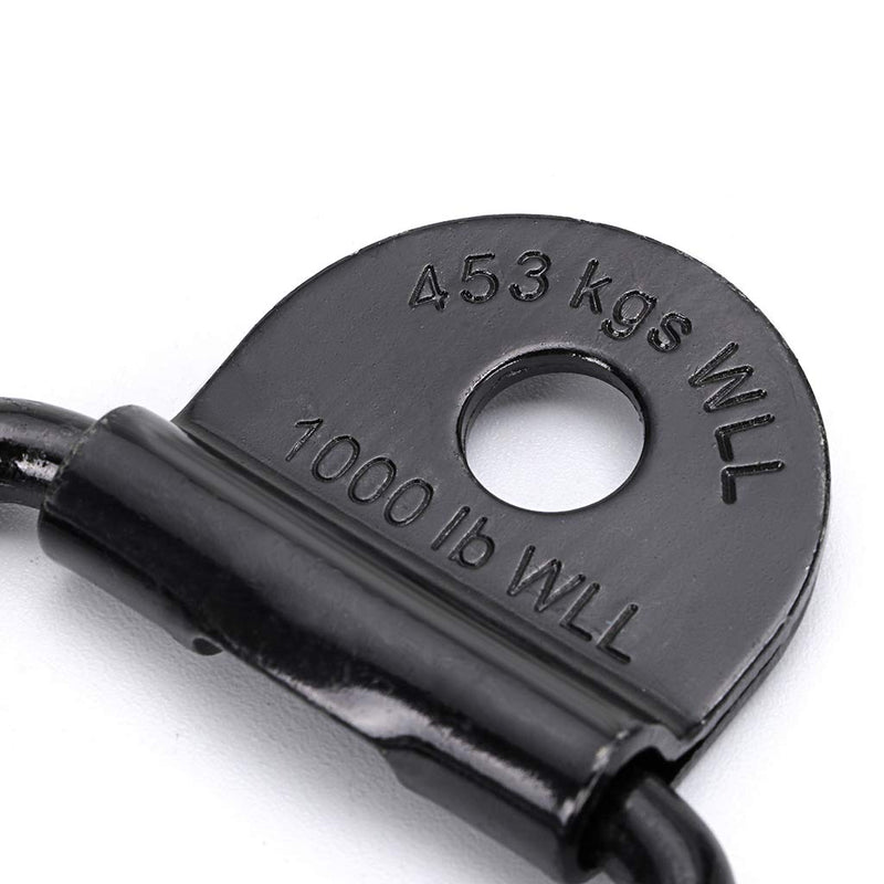 OwnMy Pack of 10 Cargo Tie Down Anchors Hooks, Heavy Duty Black V Rings Bolts Forged Lashing Ring 1000 lbs Capacity Trailer Anchors Hooks Set of 10 PCS - NewNest Australia