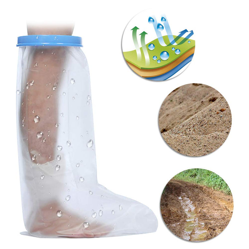 Waterproof Cast Cover For Shower, Cast And Bandage Protector For Bathing, Waterproof Plastic Protector, Reusable Seal For Broken Legs, Knee, Foot, Ankle, Wound - NewNest Australia