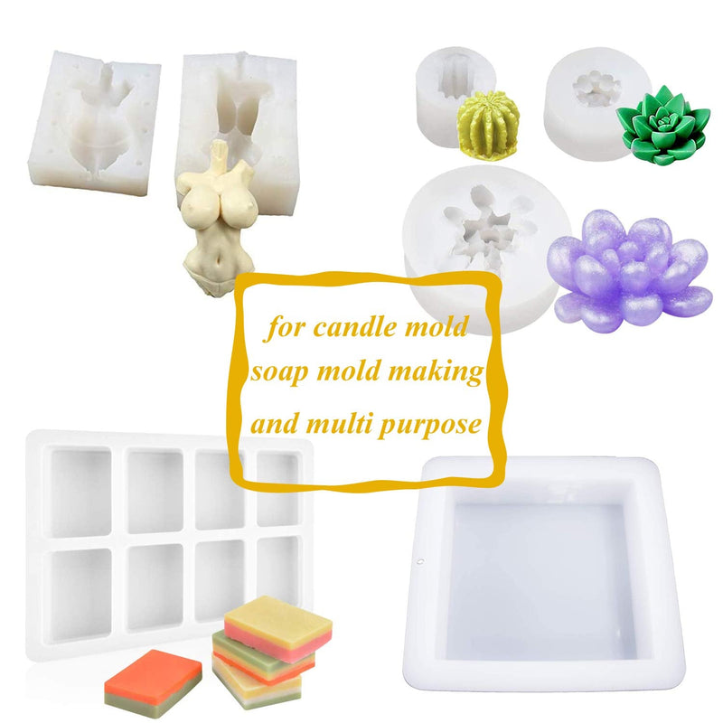 Miraclekoo Silicone Mold Making Kit Liquid Silicone Rubber Molding Silicone Translucent Clear Mold Making Silicone for Resin Molds, Silicone Molds DIY Manual Making (7 oz) 7 oz - NewNest Australia