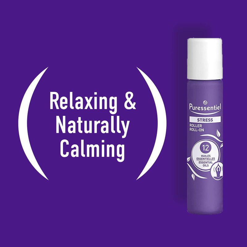 Puressentiel Rest & Relax, Stress Roll-On - 5 ml - Helps promote Healthy Sleep, Stress Relief & Anxiety Relief Routines - Soothing, Relaxing & Naturally Calming Essential Oils - Aromatherapy - NewNest Australia