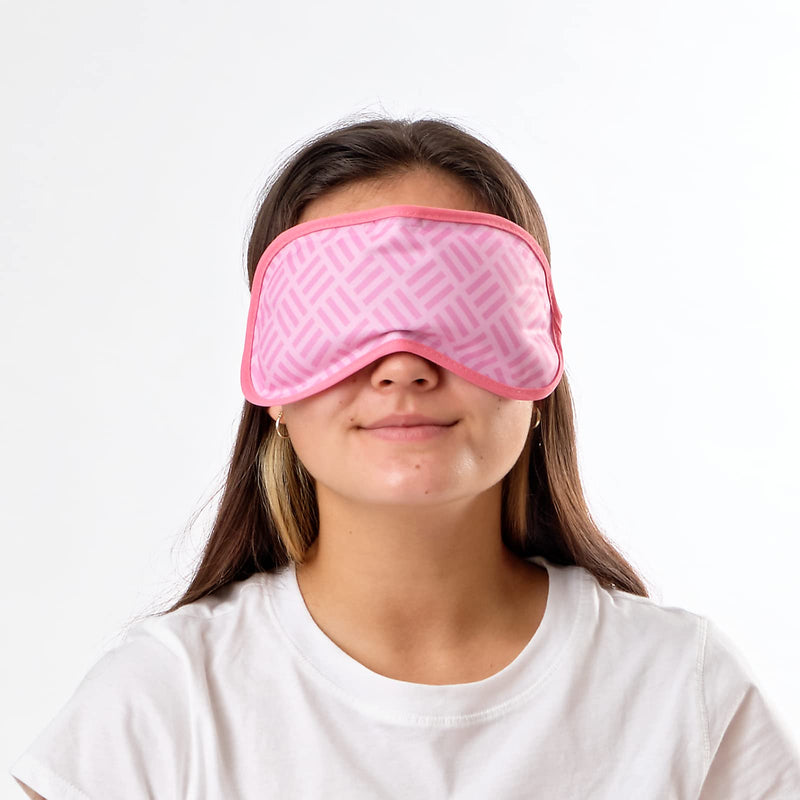 Cool Cooler Adjustable Gel Eye Mask, 9 x 3.25”, Reusable Cold Compress for Puffy Eyes, Headache Relief, Dark Circles, 2 pack, Shh Shhh Set - NewNest Australia