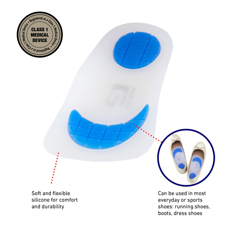 Neo G NeoThotics ¾ Length Insoles for Plantar Fasciitis Support Flat Feet Fallen Arch Support - Shin Splint Insoles – Achilles Tendonitis Insoles - Orthotic Insoles for Arch & Heel Pain Relief - M MEDIUM: 39 - 42 EUR - NewNest Australia
