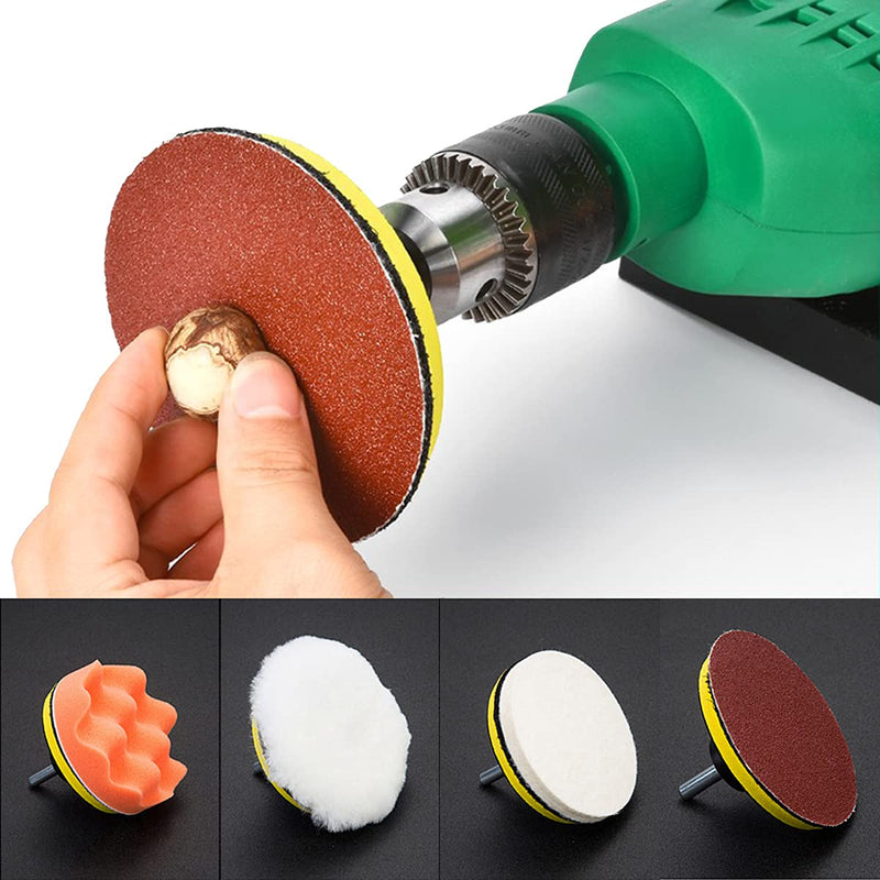 Wolfride 2PCS 5 Inch Hook and Loop Backing Pad Polishing Backing Plate M14 Thread Sanding Disc Backing Pad for Drill with 8mm Adapter - NewNest Australia