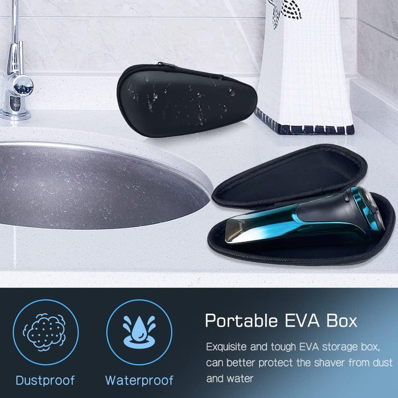 Men'S Electric Razor With 3 Replacement Heads, Wet And Dry Shaver, Electric Shaver With Pop-Up Trimmer, 99 Minutes Running Time, Beard Trimmer, Led Display, Travel Case - NewNest Australia