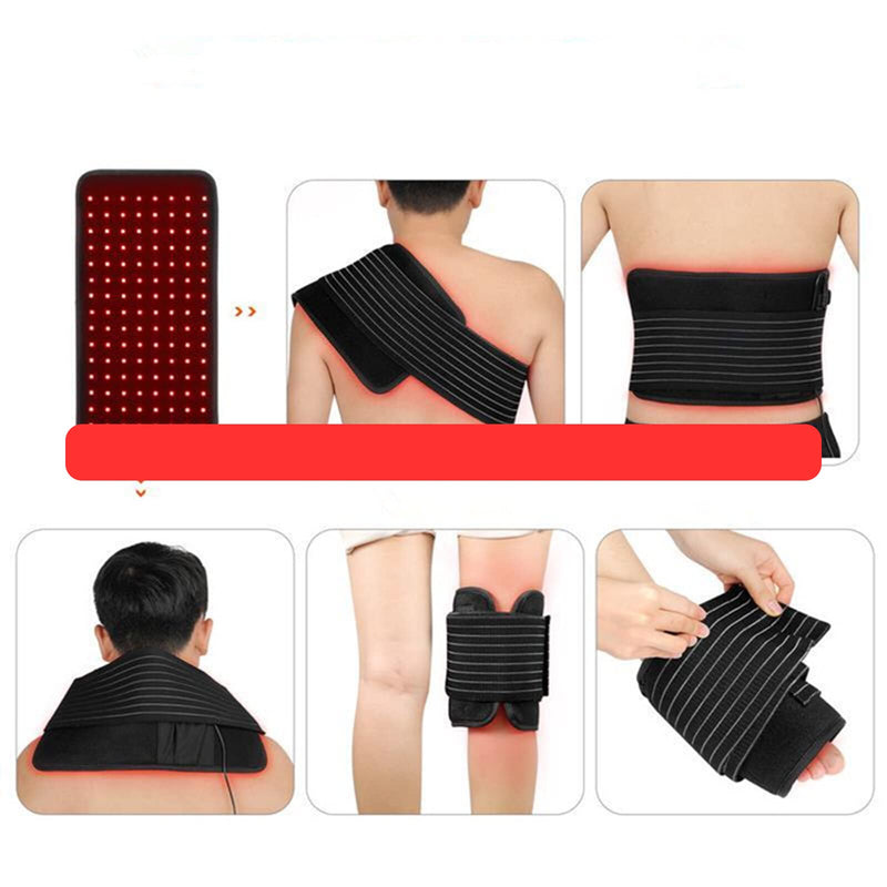 Yuehuamech Red & Near Infrared Light Therapy Belt Large Pads Wearable Wrap Portable Light Therapy Pad for Women Men Body Shoulder Back Waist Legs Neck Shoulder Pain Relief - NewNest Australia