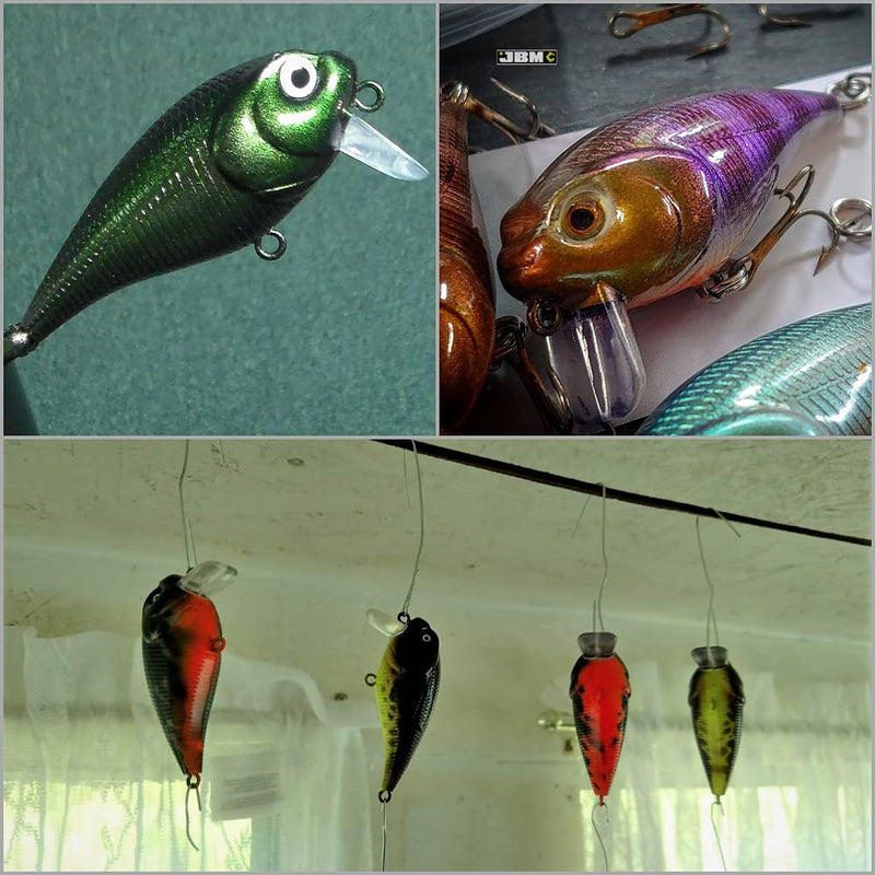 wLure 10 Blank Unpainted Crankbait Wide Wobble Surface Walking Bait Fishing Lures with Free Eyes UPC655 - NewNest Australia