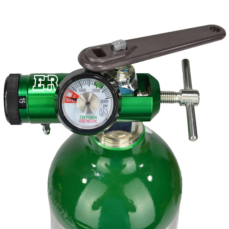 Ever Ready First Aid Oxygen Regulator CGA-870 Gauge Flow Rate with Wrench Key - 0-15LPM - NewNest Australia