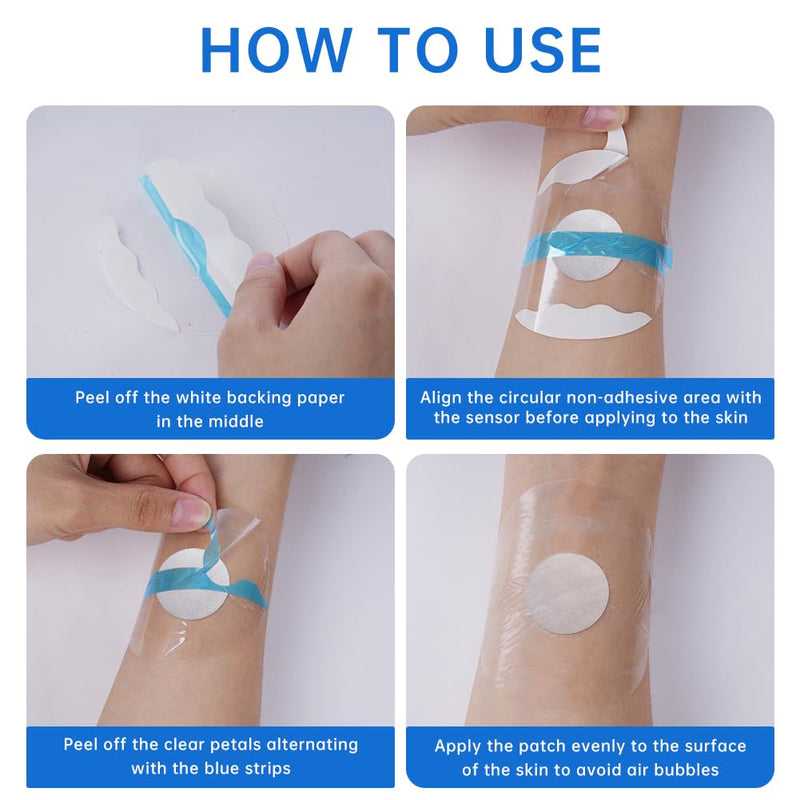 Acwoo Freestyle Libre 3 Plasters, Pack Of 35 Breathable Plasters For Freestyle Libre 3 Sensor, Cgm Sensors, Protection Fixation Plasters, Skin-Friendly Waterproof Plasters For Swimming And Bath - NewNest Australia