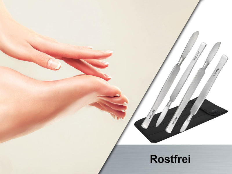 Foot Care Scalpel Callus Scraper Set, 5-Piece Blunt Professional Cream Scraper, Foot Spatula, Stainless Steel, Callus Remover, Pedicure Scraper For Callus Removal, Brand Quality - NewNest Australia