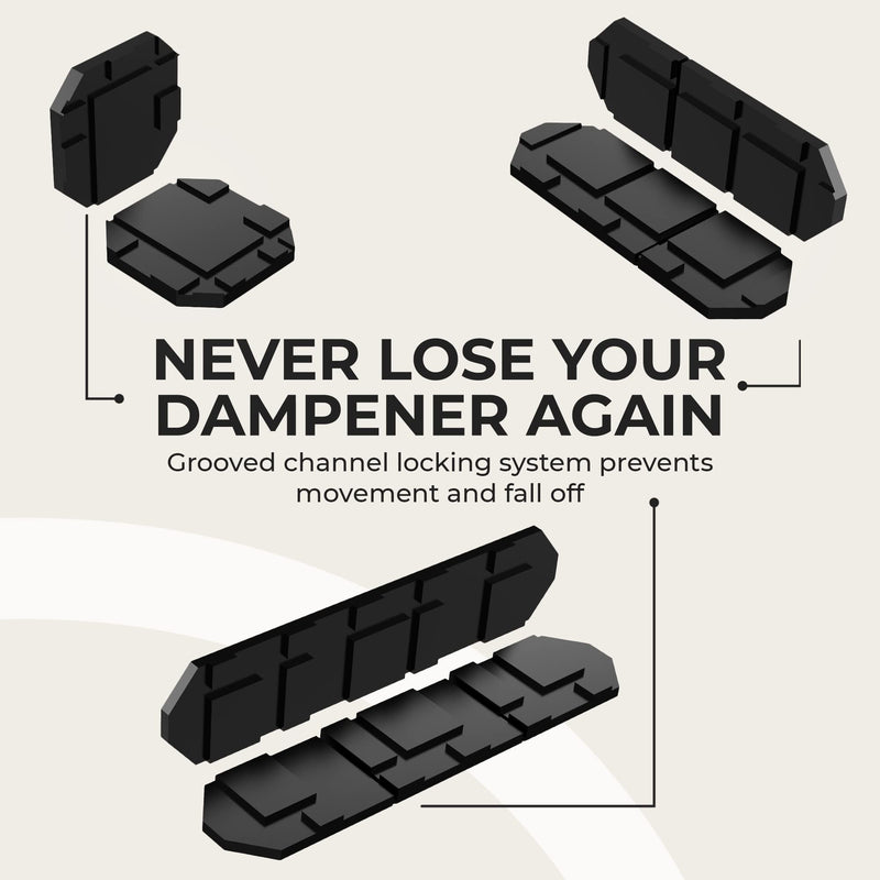 ADV Tennis Dampener with Custom Feel, 3 Pack, Racket Shock Absorber to Reduce Vibration and Stay on The Racket, Engineered Poly-Silicone Tennis Racket Dampener Midnight | Variety 3-Pack - NewNest Australia