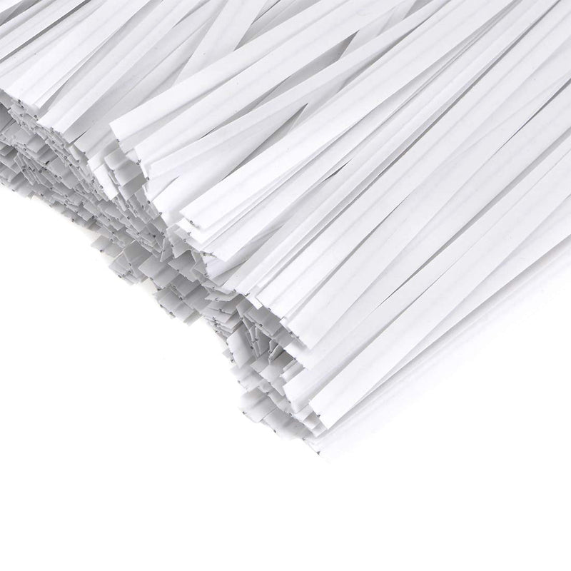 uxcell Long Strong Paper Twist Ties 4 Inches Quality Tie for Tying Gift Bags Art Craft Ties Manage Cords White 1000pcs - NewNest Australia