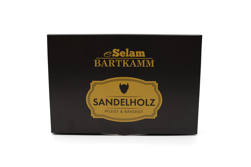 Premium beard comb made of fragrant sandalwood - pocket comb with double teeth - wooden comb for beard care - eSelam - NewNest Australia