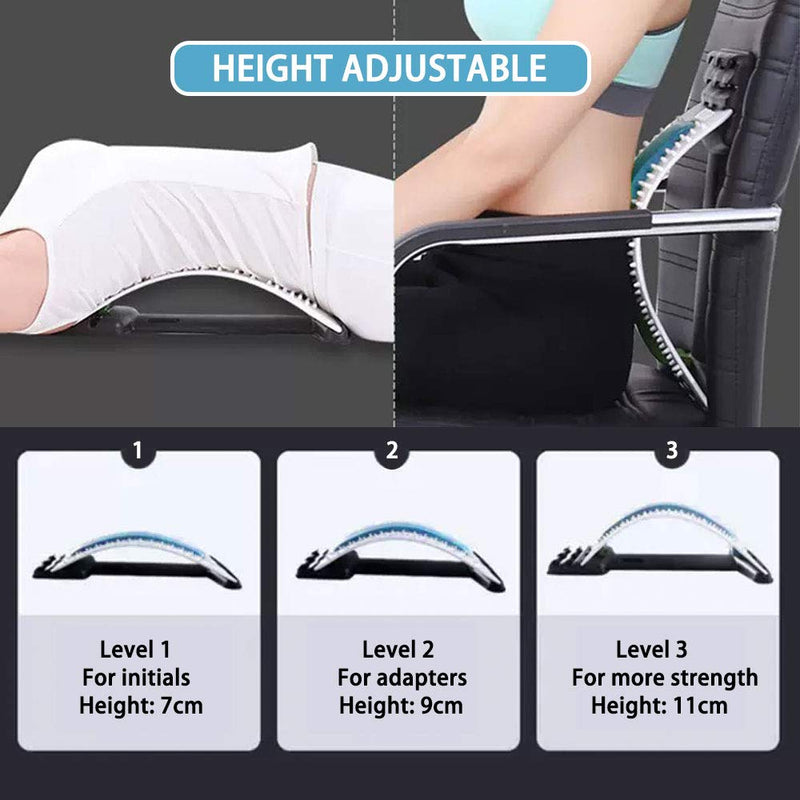 Back Stretcher Lumbar Support Back Board Back Stretcher For Lower Back Stretching Device Back Massage Lumbar Stretcher Sciatica Back Stretcher Posture Corrector Spine Relacs Massage Purple - NewNest Australia
