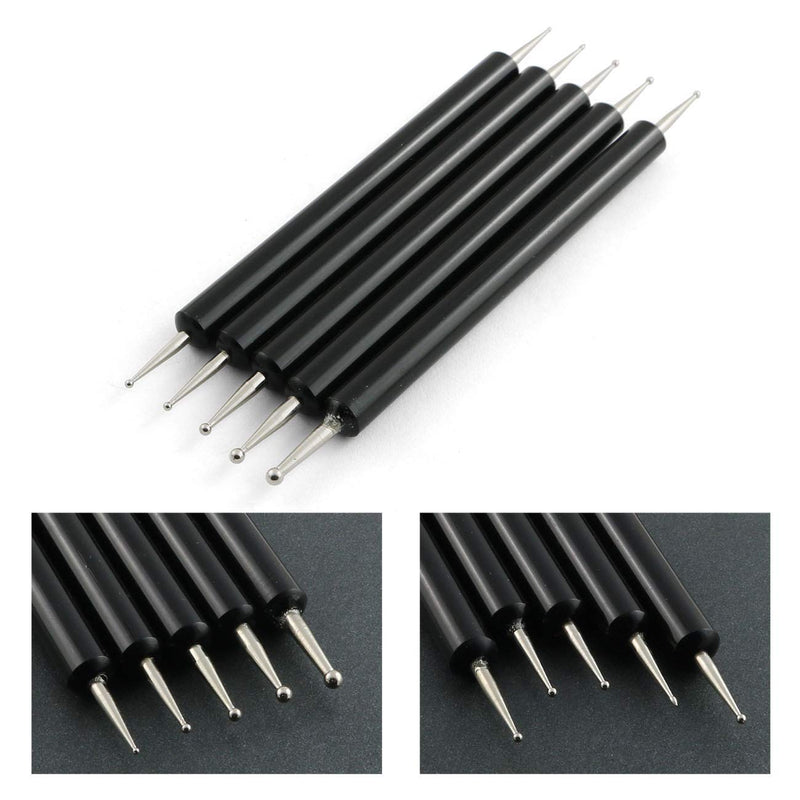 ZYAMY 5pcs Double Head Acrylic Rod Round Head Indentation Pen Pattern Tracing Stylus for Tracing, Transferring, Embossing, Drawing, Painting, Engraving, Sculpting - NewNest Australia