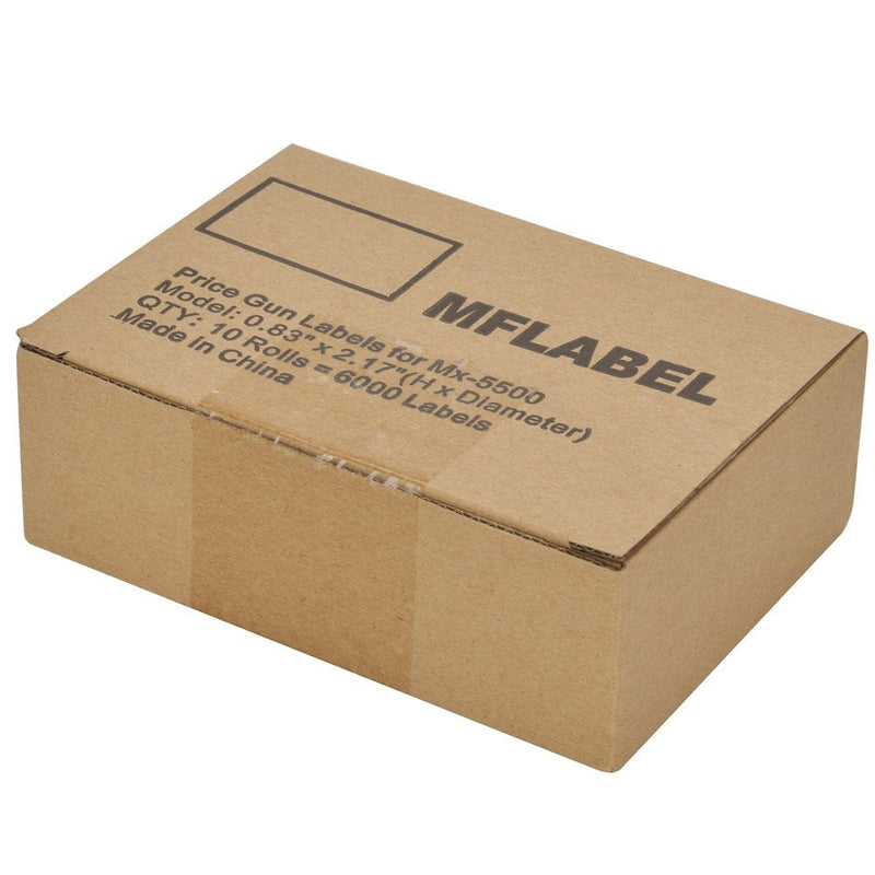 MFLABEL 10 Rolls 6000pcs White Price Gun Labels for Mx-5500 - NewNest Australia