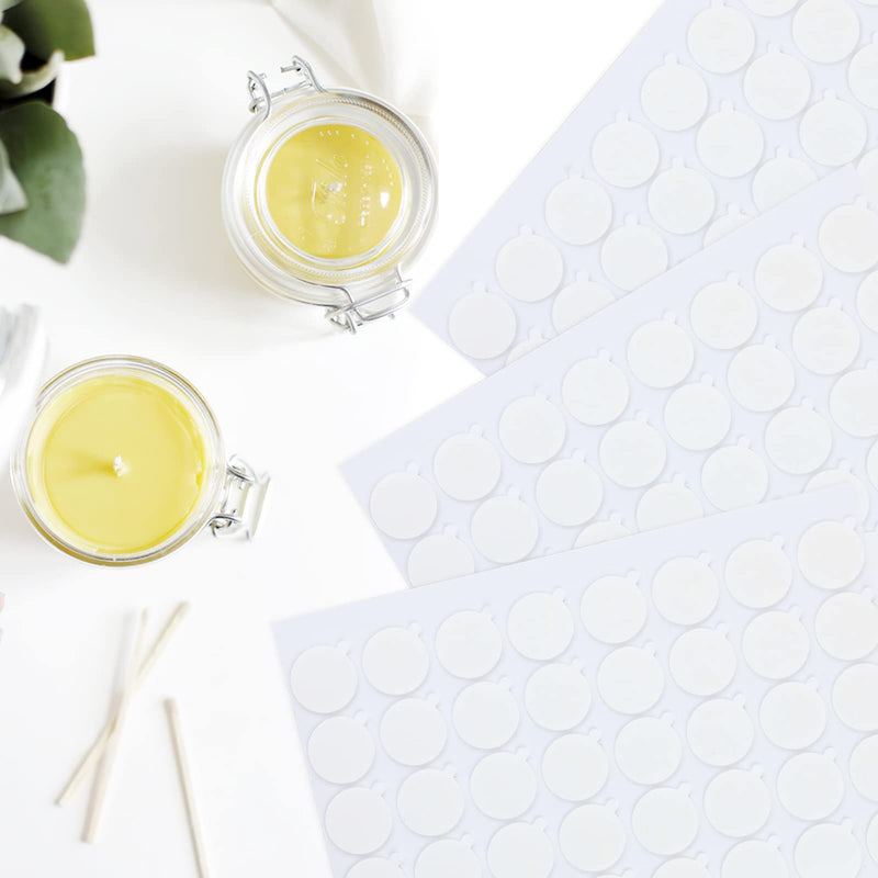 EricX Light 240 pcs Candle Wick Stickers,Heat Resistance Glue Adhere Steady in Hot Wax for Candle Making 240pcs - NewNest Australia