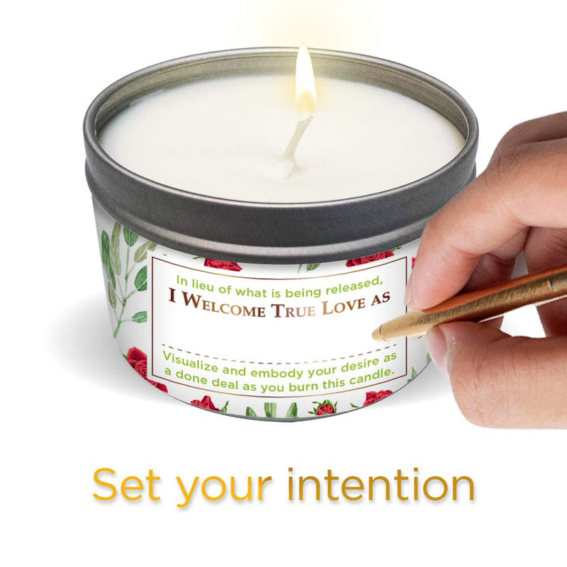 MAGNIFICENT 101 SAGE + Roses Aromatherapy Candle for House Energy Cleansing, Banishes Negative Energy I Purification and Chakra Healing - Natural Soy Wax Tin Candle for Aromatherapy 6oz Sage+ Roses - NewNest Australia