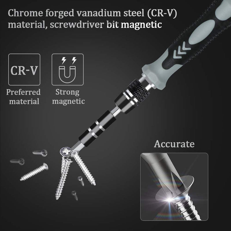 Precision Screwdriver Set, Lifegoo 117 in 1 Magnetic Repair Tool Kit for iPhone Series/Mac/iPad/Tablet/Laptop/Xbox Series/PS3/PS4/Nintendo Switch/Eyeglasses/Watch/Cellphone/PC/Camera/Electronic - NewNest Australia