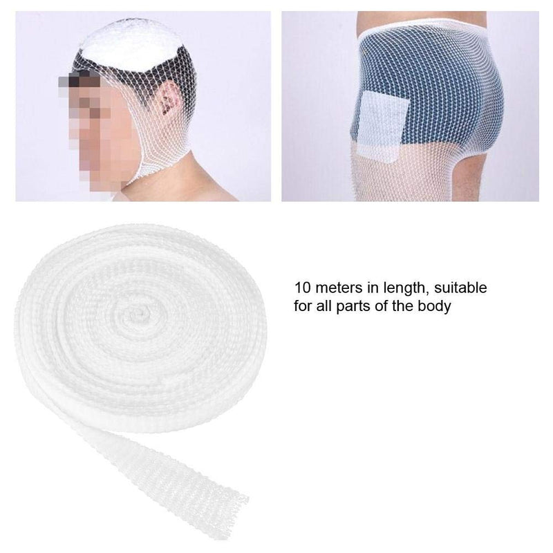 Elastic Net Wound Dressing Bandage Stretchable Fix Band Emergency Aid for Elbow, Knees, Calves, Ankles, Thighs, Baby Head (10 Meters in Length) - Optional 3 Width, Even Pressure(5#) 5# - NewNest Australia