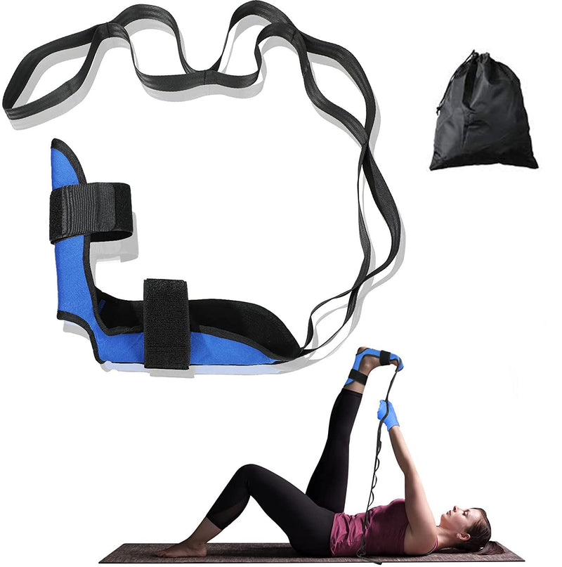 Foot and Calf Stretcher for Plantar Fasciitis, Achilles Tendonitis, Heel Spurs and Foot Drop, Improve Muscle Strength Relief Foot Pain Leg Stretcher Yoga Stretching Strap for Thigh Calf and Hamstring - NewNest Australia