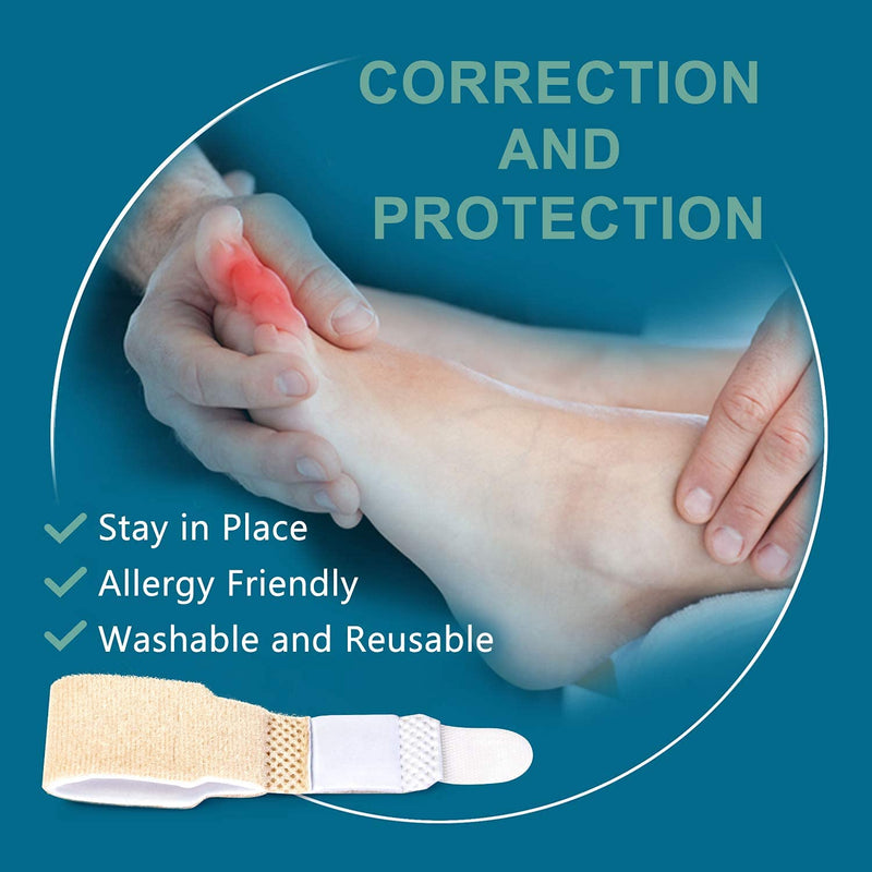 6Pcs Hammer Toe Straightener, Hammer Toe Splints, Toe Cushioned Bandages for Correcting Hammer Toes, Crooked Toes & Overlapping Toes，Protecting Curved Toes and Hammertoes, Overlapping Toe Protector - NewNest Australia