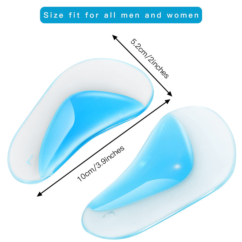 Pufeuoo 5 Pairs Gel Arch Support Insoles, Gel High Heel Inserts Cushion Pads, Silicone Orthotic Arch Support Insoles for Women Men Orthopedic Flat Feet, Plantar Fasciitis and Fallen Arches - NewNest Australia