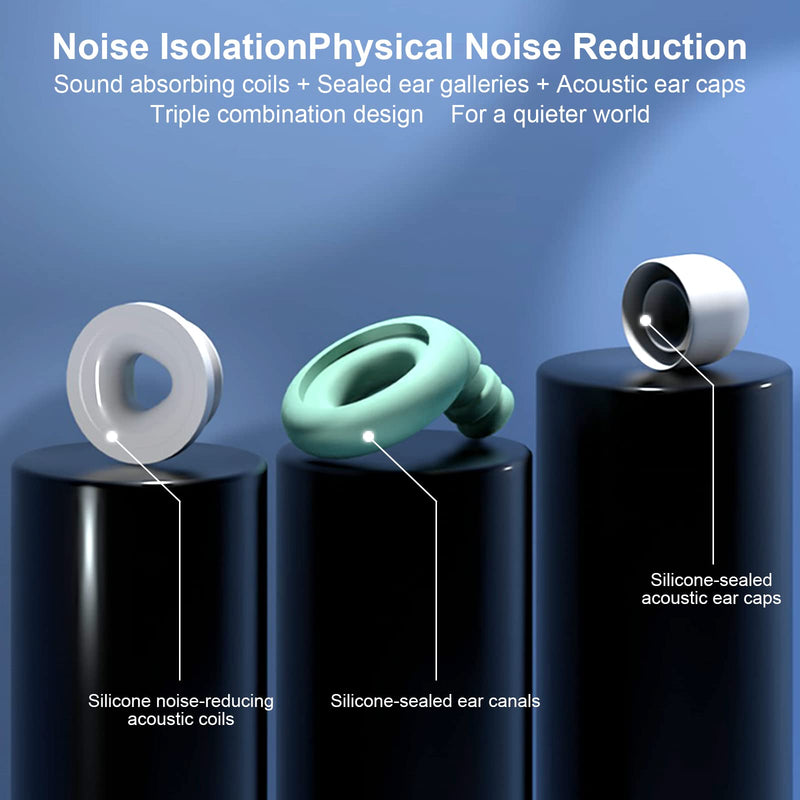 Tnsland Soft Ear Plugs Sleeping, Noise Ear Plugs Comfort Silicone Sleeping Ear Protection Noise Reduction 27 Db, 1 Pair Reusable Washable, Concert Work Learning Travel Black - NewNest Australia