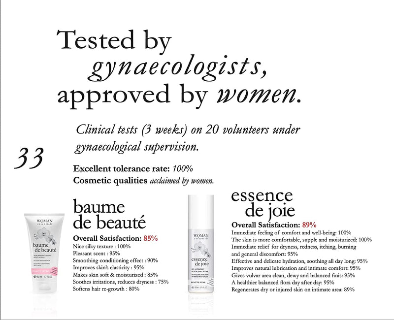 Essence DE Joie - Revitalising Vulva Care Moisturizing Gel with Hyaluronic Acid, Probiotics and Anti-Aging Ingredients. 100% Natural. Ideal for use During Menopause. Made in France. 110ML - NewNest Australia