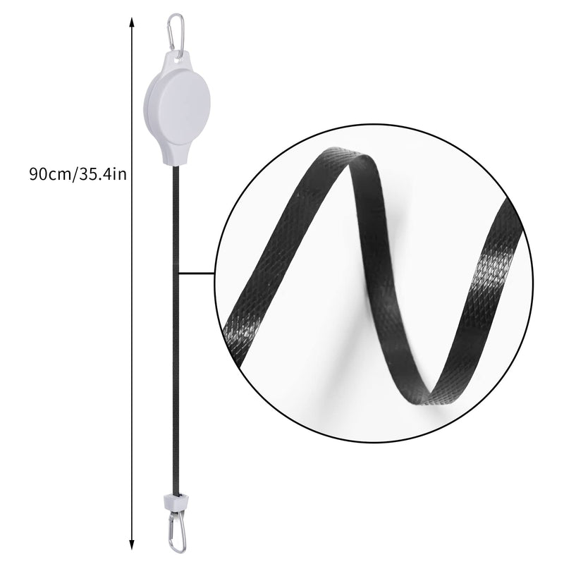 Haakong 6 Pack Plant Pulley Retractable Hanger, Easy Reach Plant Pulley Adjustable Height Wheel for Hanging Plants Heavy Duty Indoor Outdoor Plant Hanger for Garden Baskets Pots & Birds Feeder - White - NewNest Australia