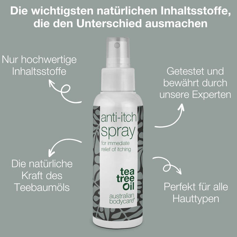 Anti-itch spray against itching all over the body | Quick help - 100% vegan and suitable for all skin types, 100 ml - NewNest Australia