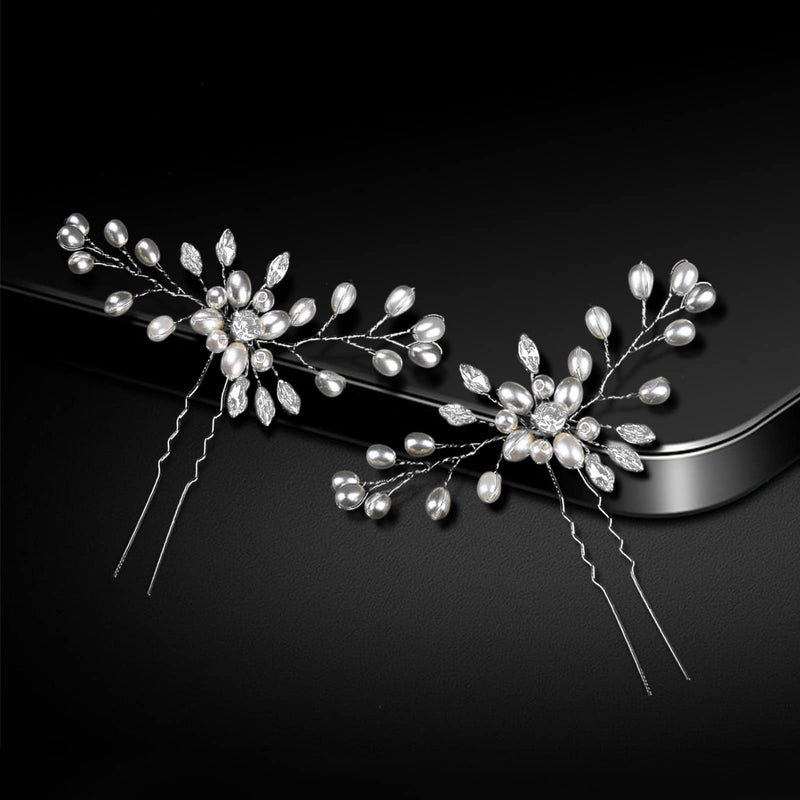 TSHAOUN 5 Pcs Bridal Hair Pins, Fashion Retro Elegant Ladies Pearl Hair Accessories for Wedding, Wedding Bridal Jewelry Bridal Hair Accessories Headpiece Wedding Accessories for Brides Women (5Pcs) 5Pcs - NewNest Australia