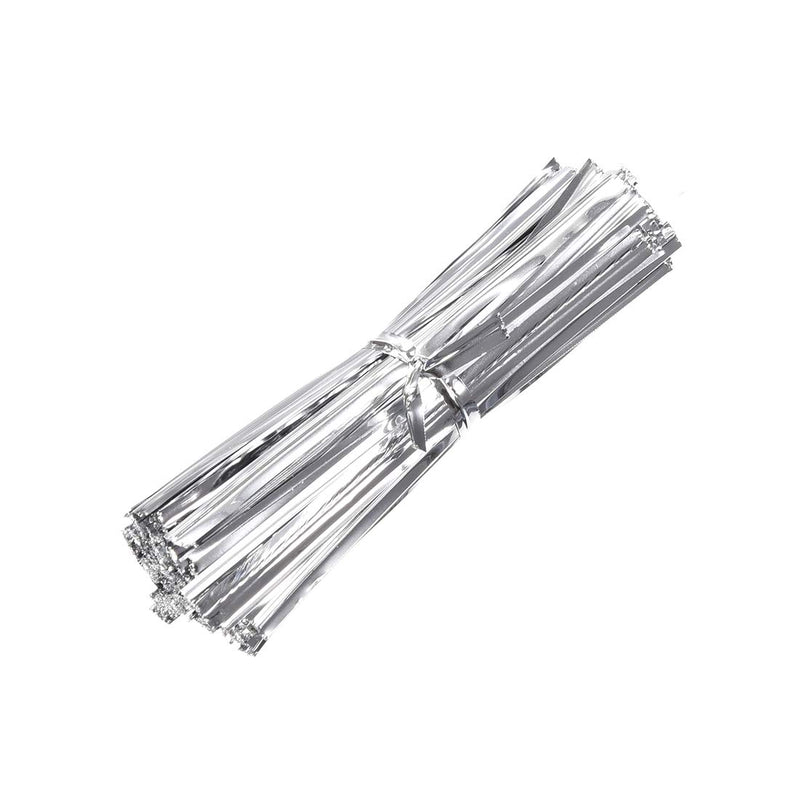 uxcell 3 Inches Metallic Twist Ties for Bags Silver 2000pcs - NewNest Australia