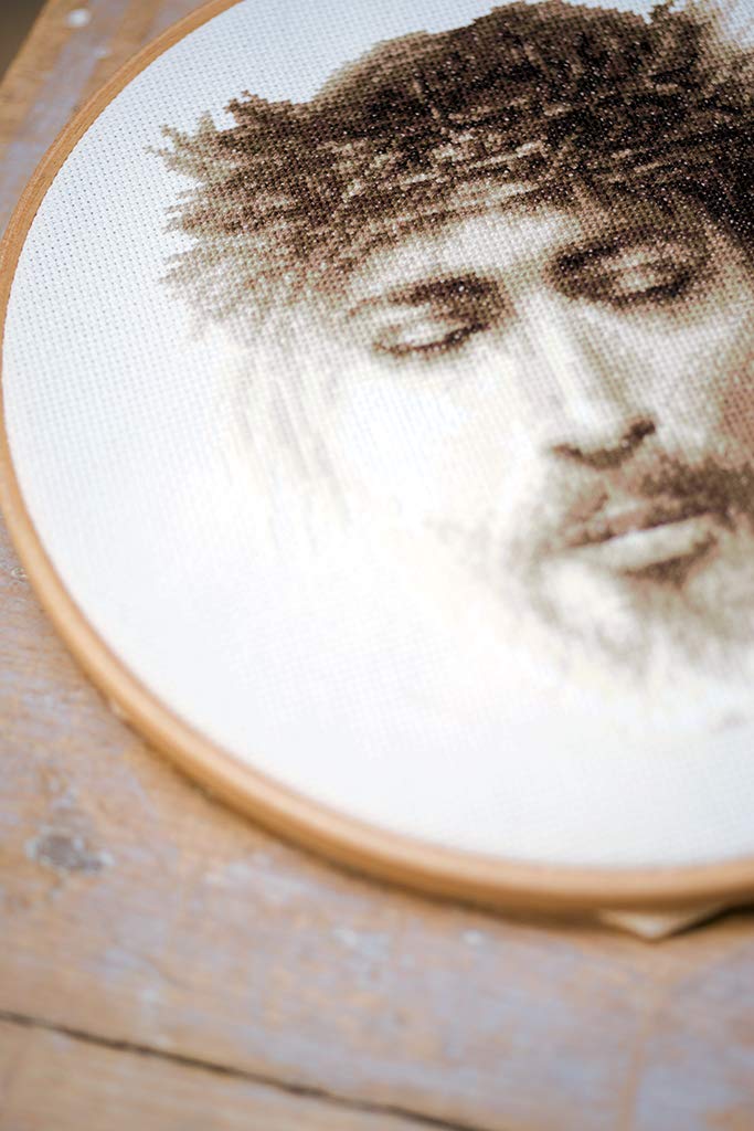 Vervaco Counted Cross Stitch Kit Jesus 7.6" x 9.6" - NewNest Australia