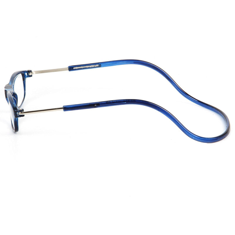 TBOC Pack: Reading Glasses Reading Aid for Men Women - [Pack of 4 Units] Diopter +3.00 Blue Frame Strength PC Mobile Phone Foldable Woman Man Magnetic Closure Clip Presbyopia Presbyopia +3.00 Diopter (Pack of 4) - NewNest Australia
