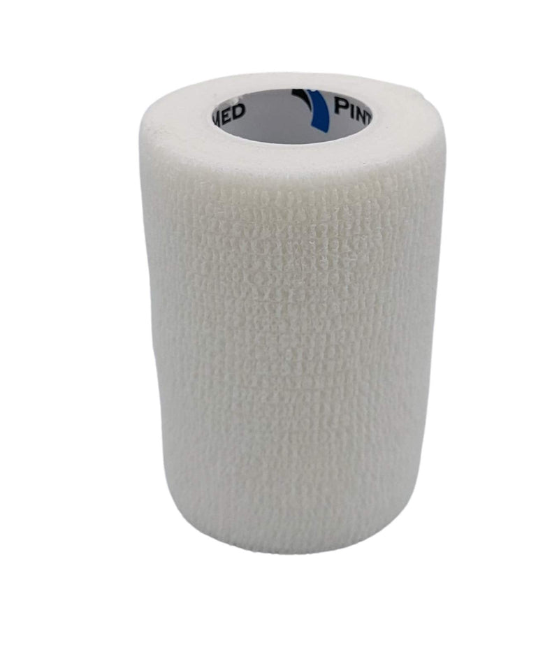 Pintomed Self-Adhesive Bandage Stretched - 10 X White Bandages Rolls - 7.5 Cm X 4.5 M Cohesive Bandage Bandage Fixation Bandage Self-Adhesive Health Plaster Sports Tape Piece For Wrist Leg Arm Vet - NewNest Australia