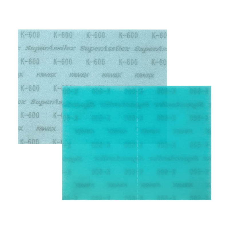 Super Assilex Flexible Sanding Sheets Job-PAK, Assorted K600-K1200, U191-150A, 6 Sheets + 1 M Hand Pad for Half Sheets w/ Half-sheet M Pad - NewNest Australia