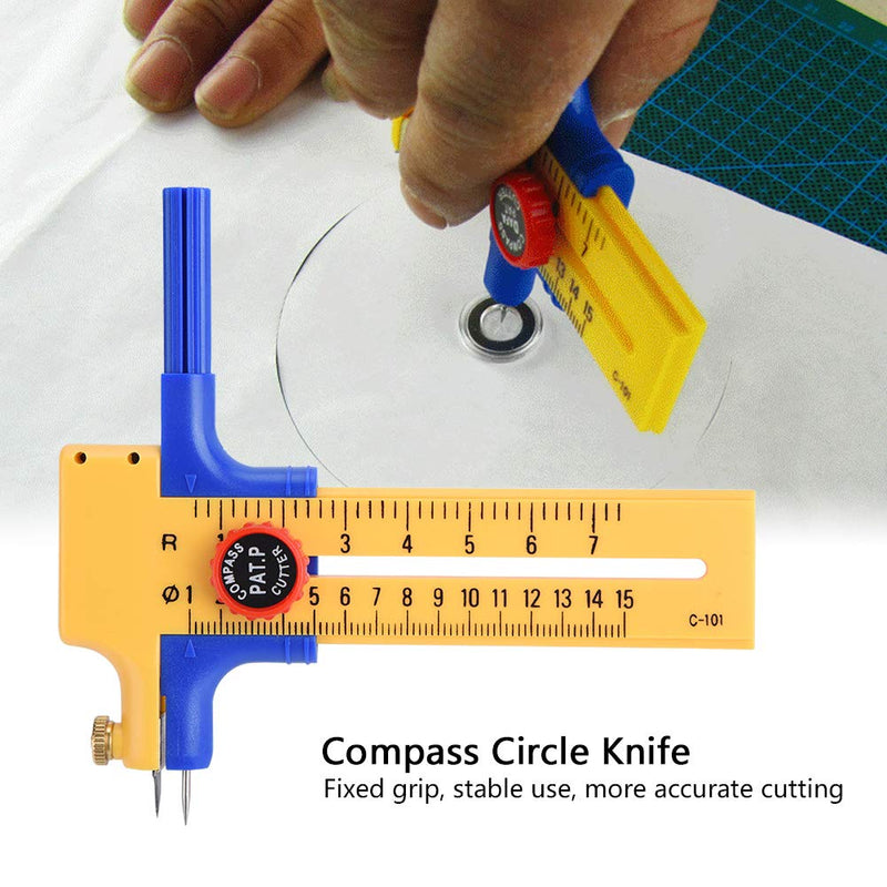 Adjustable Compass Circle Cutter Round Draw Picture Paper Craft Supplies Cutting Knife Tool - NewNest Australia