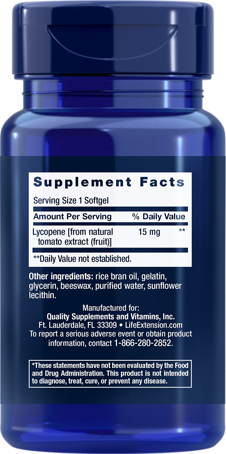 Life Extension Mega Lycopene 15 mg – Prostate & Arterial Health Support – Gluten-Free – Non-GMO – 90 Softgels - NewNest Australia