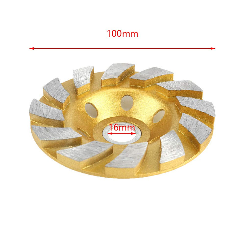 2Pcs 4inch Diamond Grinding Cup Wheel Double Row and Single Row Concrete Grinding Wheel Disc Mix Set for Angle Grinder for Granite, Stone, Marble, Masonry, Concrete - NewNest Australia