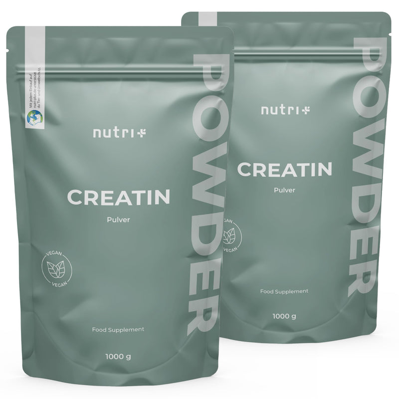 Creatine monohydrate 1 kg - creatine powder - 99.99% pure - high dosage, ultra-fine, vegan and neutral - Nutri + Creatine Powder Mono Mesh 200 without taste - premium quality - NewNest Australia