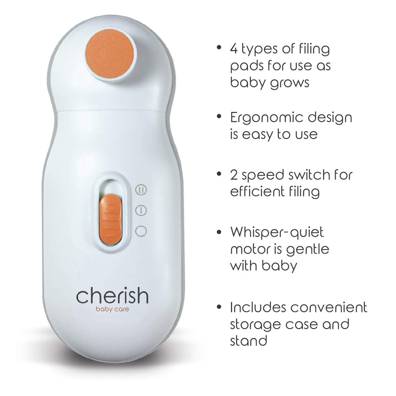 Baby Nail File Electric Nail Trimmer: Baby Nail Trimmer for Infant and Toddler: Safer Than Baby Nail Clippers - Baby Grooming Kit and Manicure Set - NewNest Australia