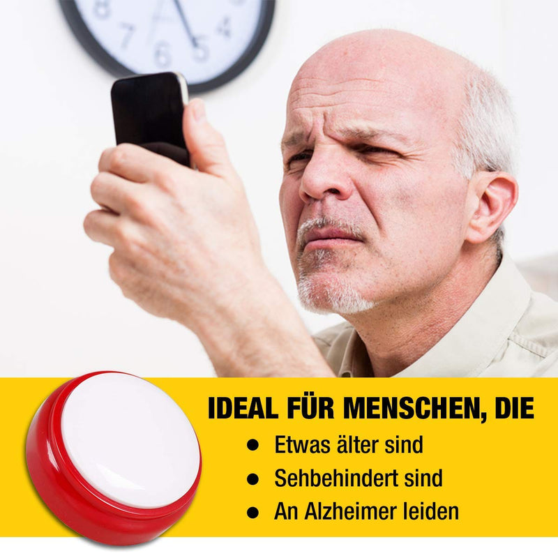 Top Life Talking Clock With German Voice For Seniors, Visually Impaired, Blind Or People With Alzheimer'S Disease - Gift Idea For Grandparents, Father, Mother - Elderly Alarm Clock - NewNest Australia