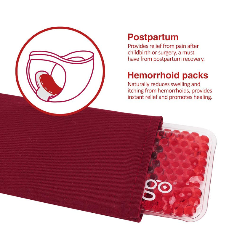 NEWGO Postpartum & Perineal Cold Packs Cooling Maternity Pads After Birth, Pain Relief for Haemorrhoids, Perineal Conditions, Vaginal Recovery, Breast Pain, 2 Ice Pack and 4 Sleeves - NewNest Australia