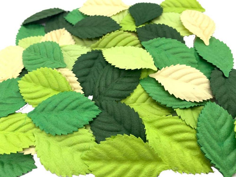100 pcs mixed Leaves 45x29mm Mulberry Paper Flower Leaves scrapbooking wedding doll house supplies card - NewNest Australia