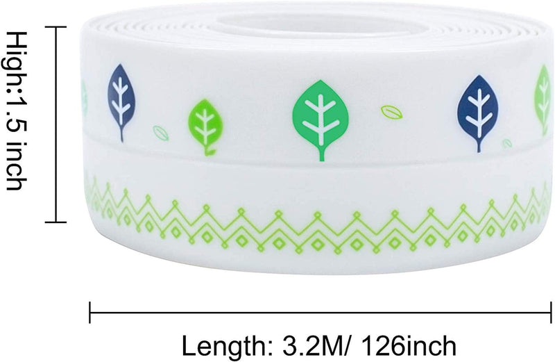 Caulk Strip,Waterproof Caulking Tape, PVC Caulk Strip for Bathtub Kitchen Sink Toilet Wall Edge Protect Style A (1.5“ X ”125”) Style A(1.5" X ”125") - NewNest Australia