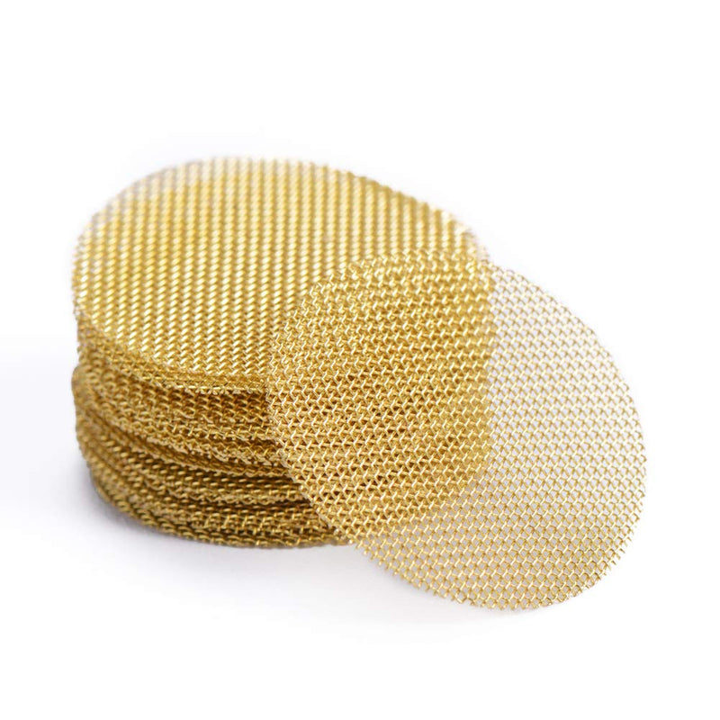 200 Pieces Brass 1/2 Pipe Screens, 100% Brass 0.5 Inch Screens, Metal Screen with Flat Storage Box 0.5 Inch (Pack of 200) - NewNest Australia